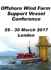 Offshore wind farm support vessel